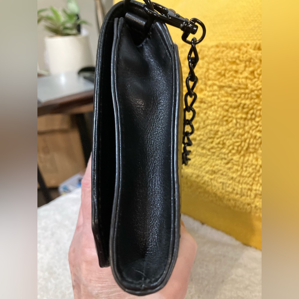 EUC - Rebecca Minkoff leather quilted crossbody purse with black/gold dust bag - Picture 8 of 16